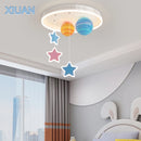 lustre créatif pour école maternelle en verre coloré planète univers étoile