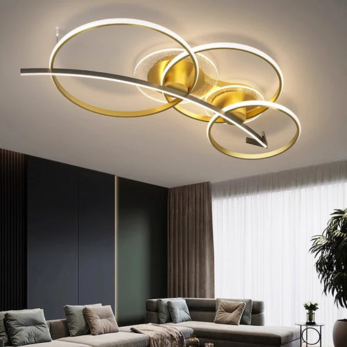 plafonnier nordique intelligent pour éclairage intérieur moderne