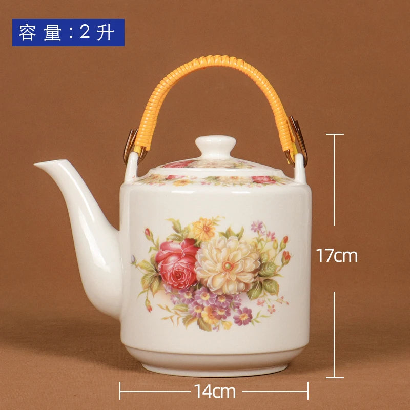 Theiere ceramique jingdezhen grande capacite style chinois