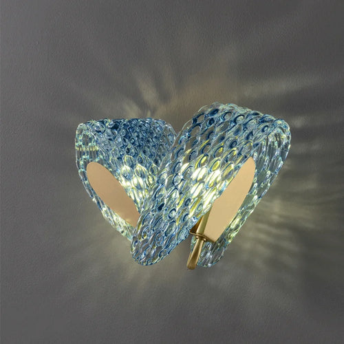 applique murale led de luxe en forme de fleur moderne en cuivre
