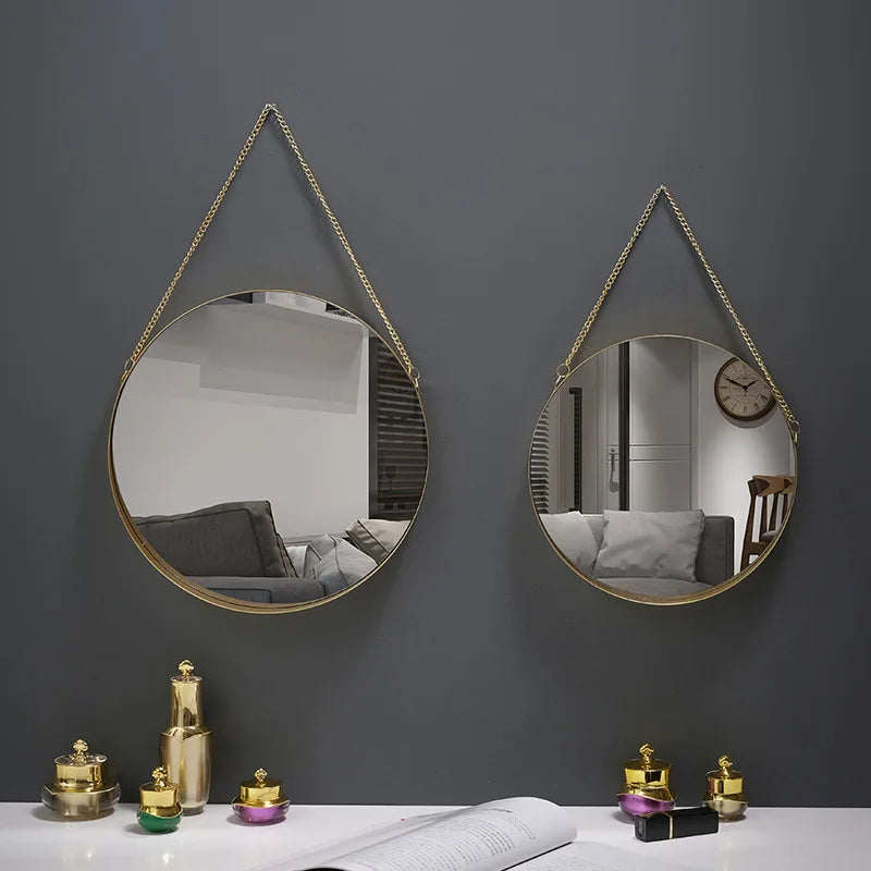 miroir mural rond créatif pour décoration intérieure et maquillage - vue 4 sur 13