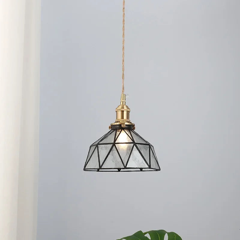 lustre nordique en verre design pour décoration intérieure moderne - vue 6 sur 8