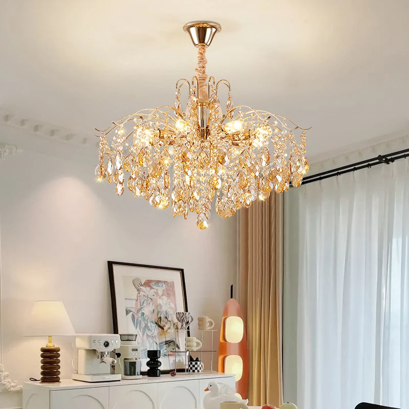 suspension nordique en cristal moderne et chaleureuse - vue 4 sur 10