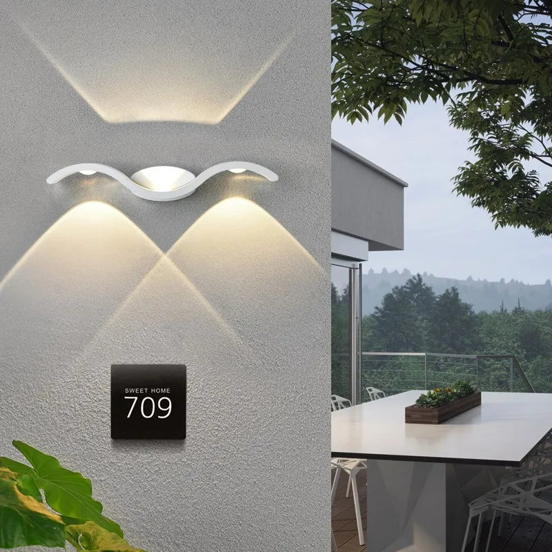 9W/15W applique murale LED lumière jardin applique IP65 extérieur étanche lampe luminaire maison décoration éclairage couloir allée lumière - vue 6 sur 6