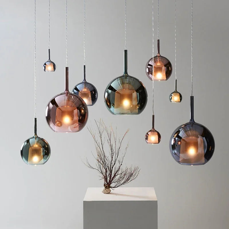 Sispension Cloche moderne LED fumée gris - vue 4 sur 10