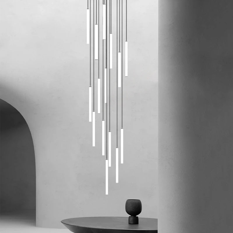 lustre moderne minimaliste de luxe pour duplex