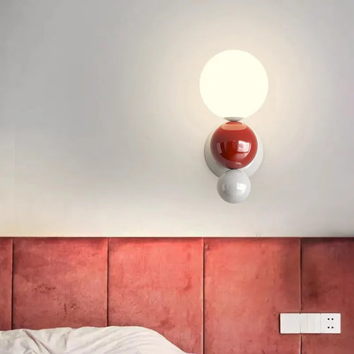 Applique murale LED nordique en forme de perle