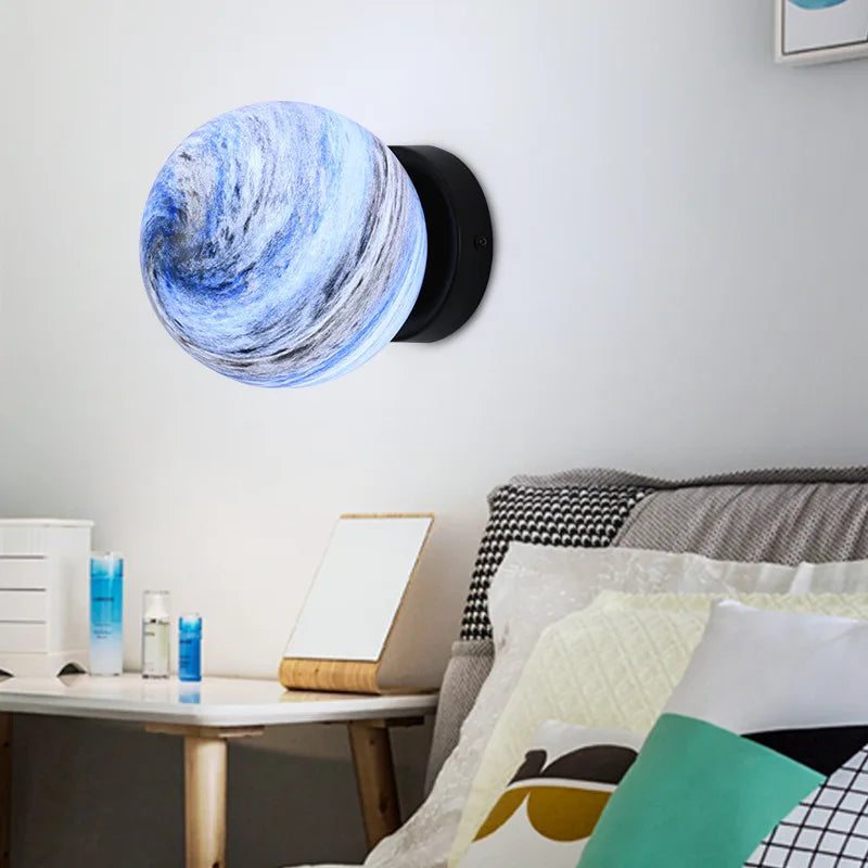 plafonnier planet ball moderne minimaliste pour éclairage intérieur européen - vue 4 sur 9