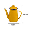 Cafetière émaillée vintage poignée 1 1l rétro cuisine