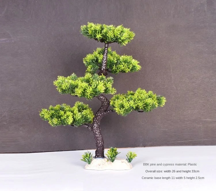 plante artificielle bonsaï en plastique pour décoration intérieure - vue 41 sur 41