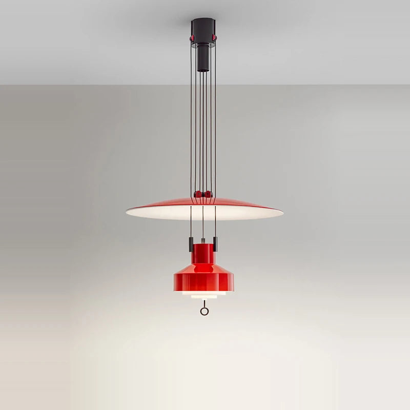 lustre minimaliste en aluminium flexible à led pour décoration intérieure