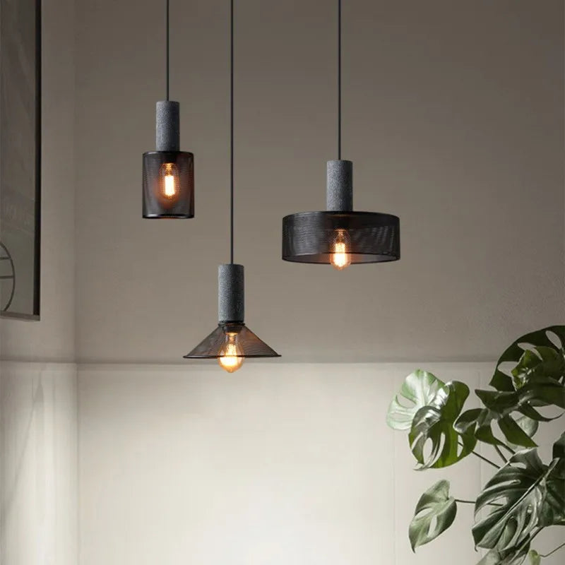 Loft Suspension lampes fer forgé led Vintage Salle à manger - vue 5 sur 12