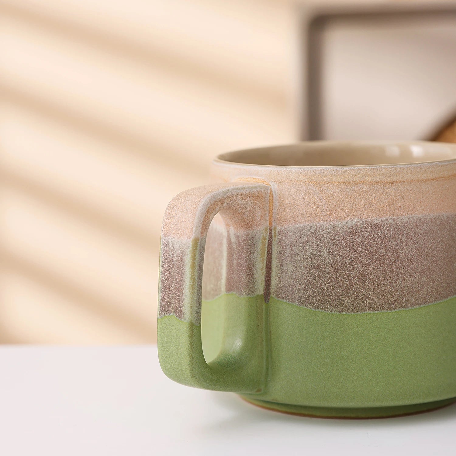Mug ceramique porcelaine fait main style elegant cafe - vue 6 sur 7