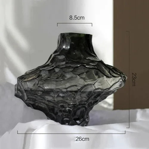 vase en verre avec pierres décoratives pour fleurs et terrarium - vue 10 sur 10