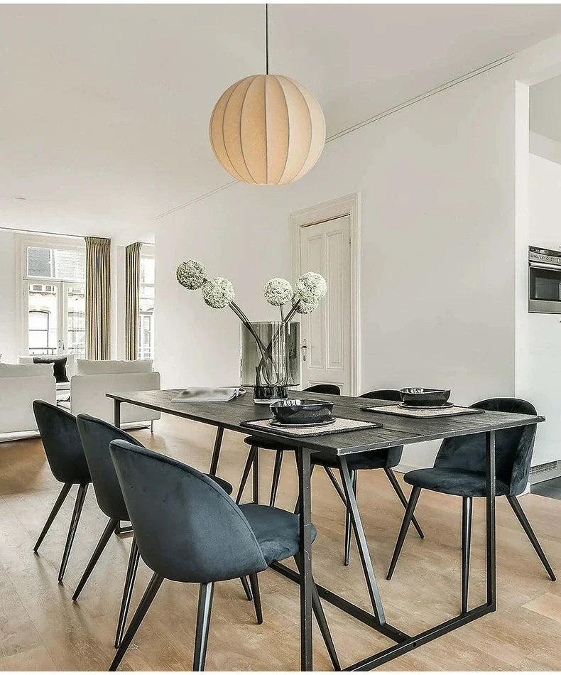 Nordique Wabi Sabi suspension LED lumières pour salon minimaliste en soie lustre Bar salle à manger chambre Loft suspension luminaire