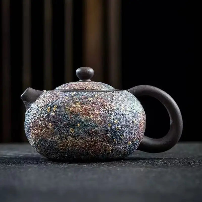 Théière xishi artisanale céramique style rétro chinois coffret