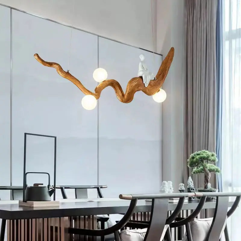 suspension en résine zen style chinois pour décoration intérieure