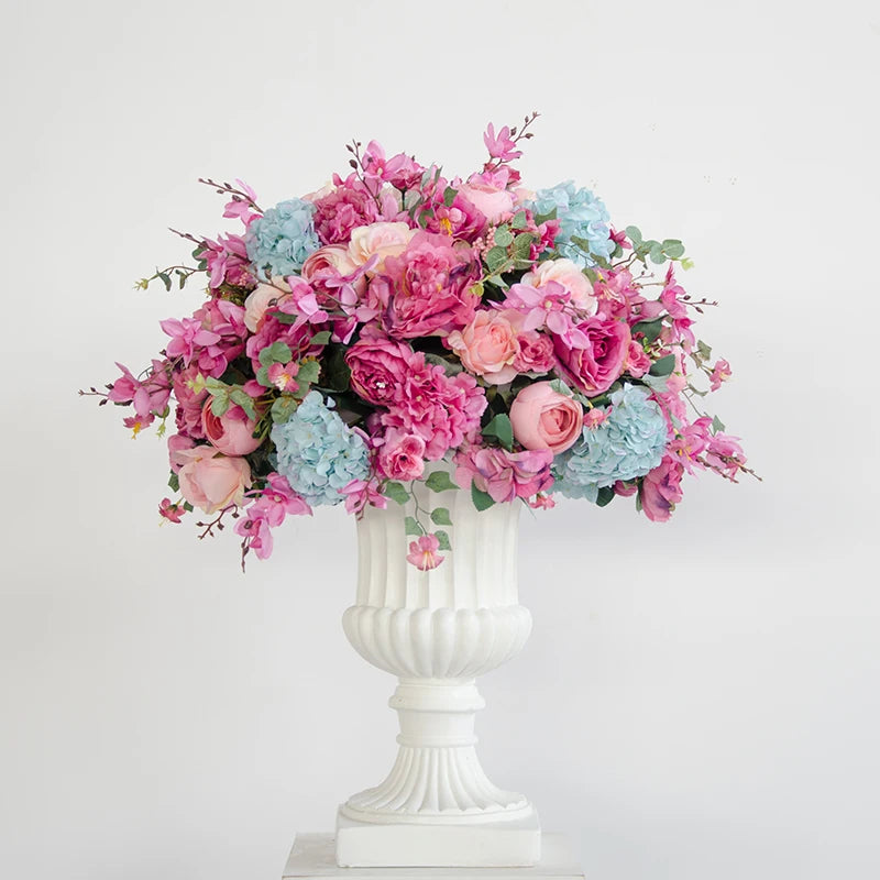boules de fleurs artificielles en soie pour décoration de mariage et photo