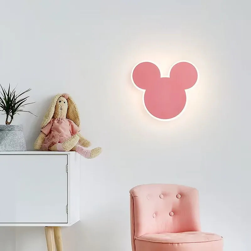 applique murale moderne mickey pour enfants décoration intérieure - vue 4 sur 9