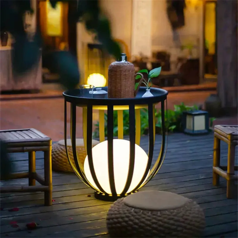 Lampadaire solaire de jardin lampe nordique en pot de fleurs pour Villa cour cour passerelle couloir décor extérieur IP65 éclairage étanche - vue 7 sur 18