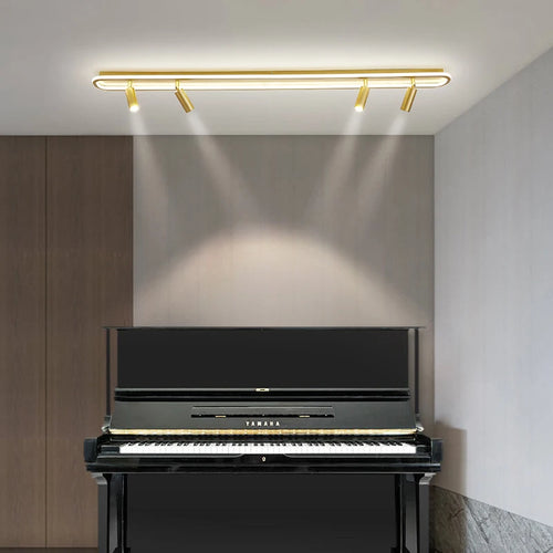 lustre led moderne pour éclairage intérieur gradation longue