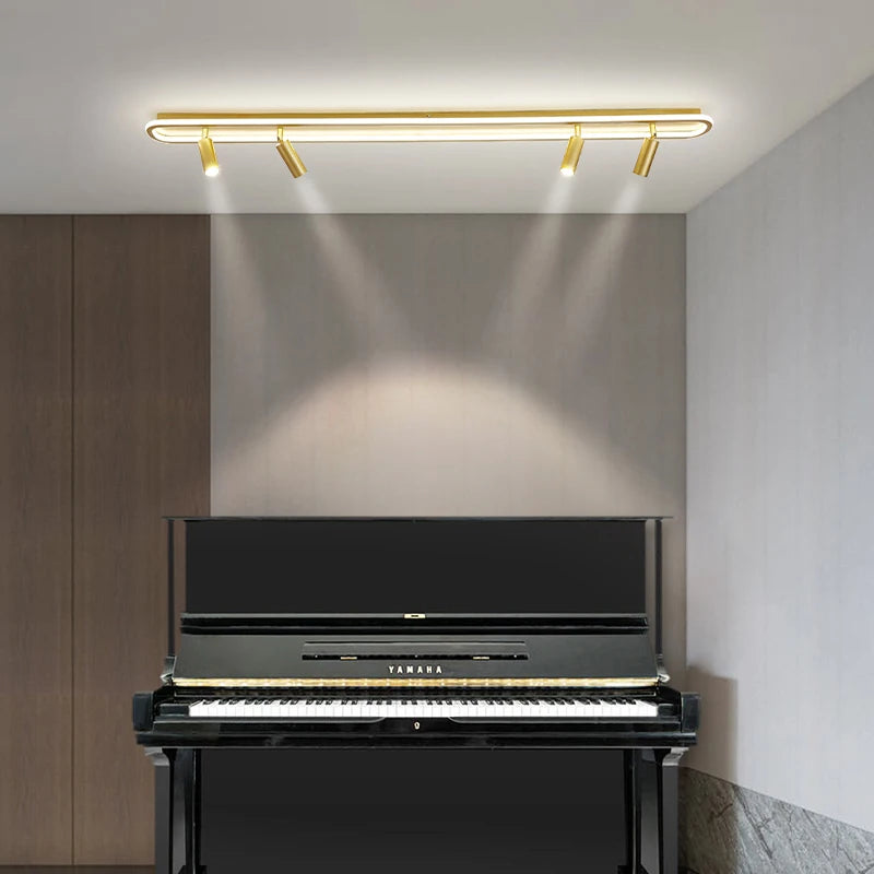 lustre led moderne pour éclairage intérieur gradation longue - vue 3 sur 18