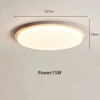 Plafonnier Led en pierre de grotte jaune