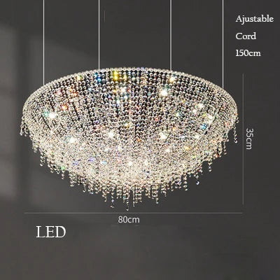 lustre en cristal rétro design luxueux pour décoration intérieure - vue 12 sur 12