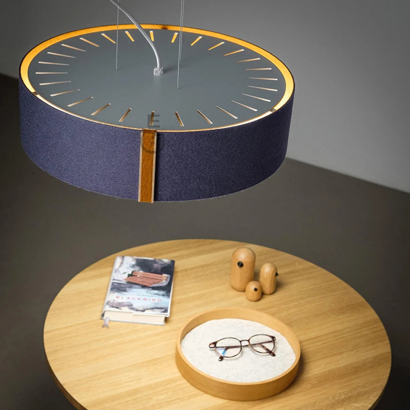 lampe suspendue moderne en tissu feutré pour styliste créatif