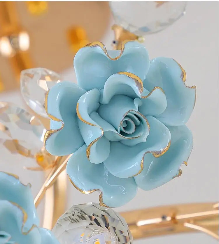 lustre en céramique italien éclairage cristal pour mariage et intérieur - vue 7 sur 14