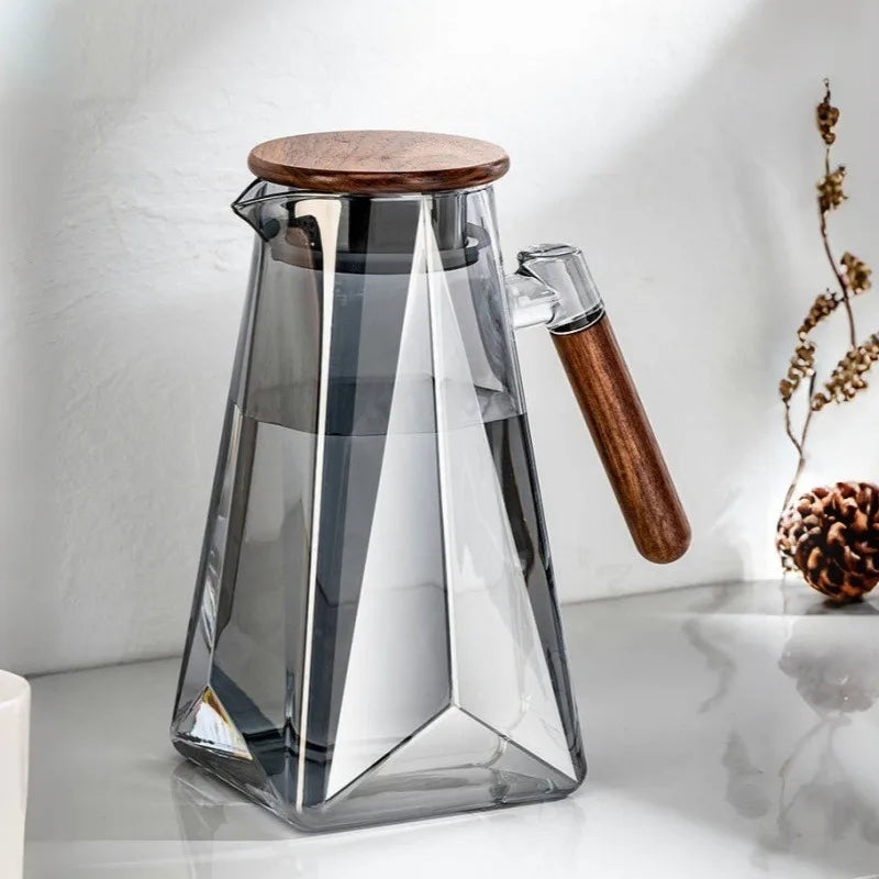 Bouilloire en verre borosilicate grande capacité usage domestique