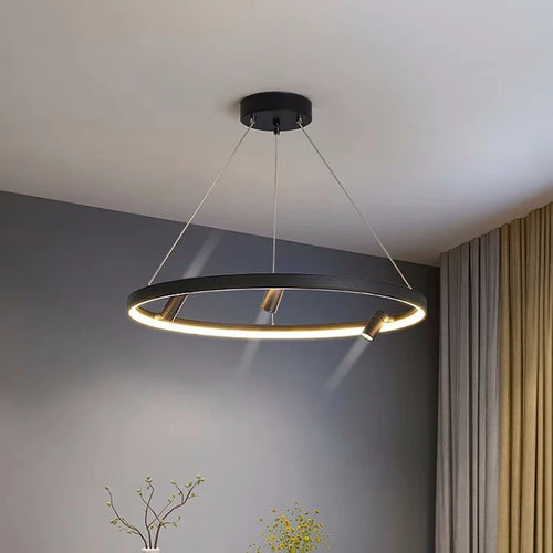 suspension LED en forme de cercle style nordique moderne