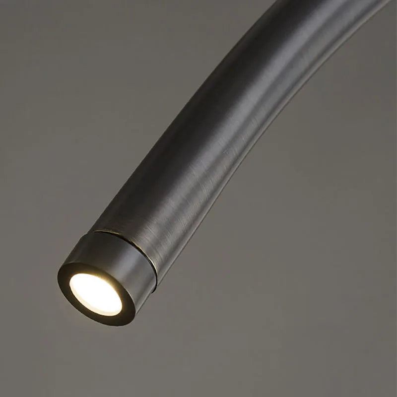 lampe suspendue en laiton noir doré avec led pour bars et restaurants