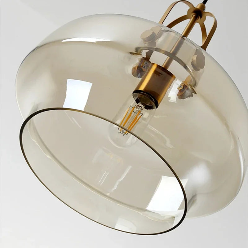 suspension nordique en verre pour décoration intérieure moderne - vue 7 sur 9