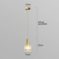 suspension en cristal design moderne pour éclairage intérieur réglable