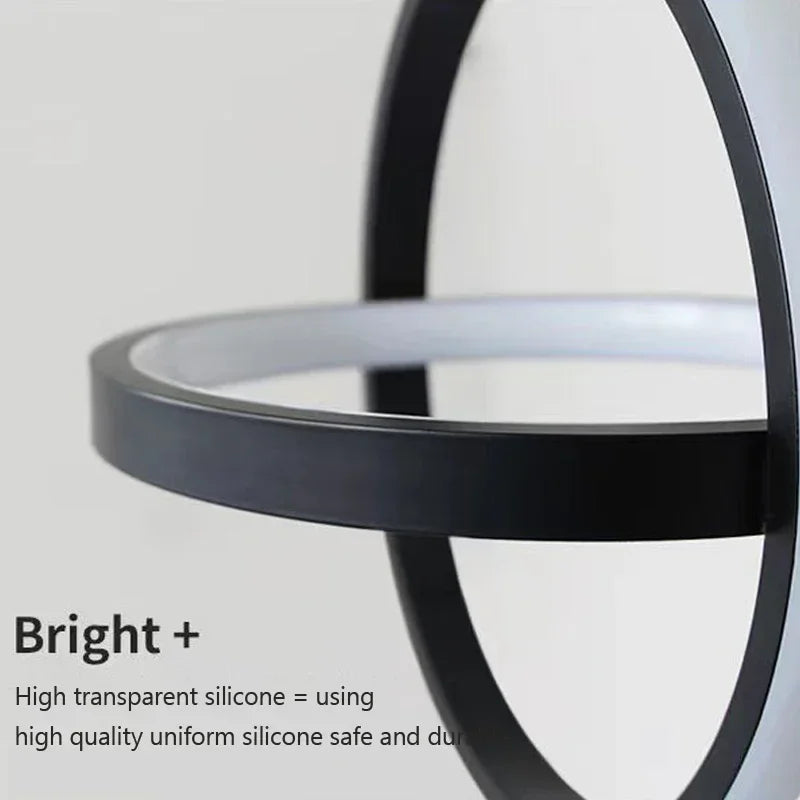 lustre moderne à LED pour un éclairage élégant et décoratif - vue 7 sur 15