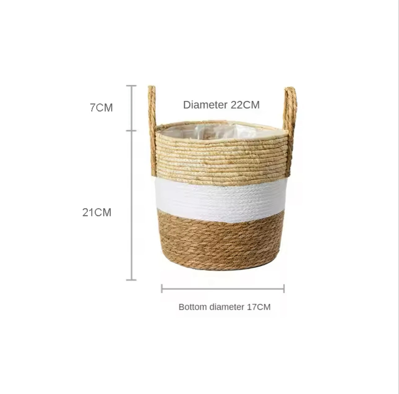 panier en osier naturel pour jardin et rangement décoratif - vue 12 sur 15