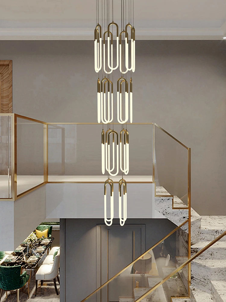 suspension moderne design nordique éclairage led loft élégant - vue 4 sur 15