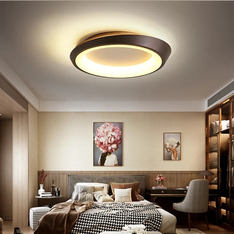 plafonnier led rond style nordique pour intérieur moderne