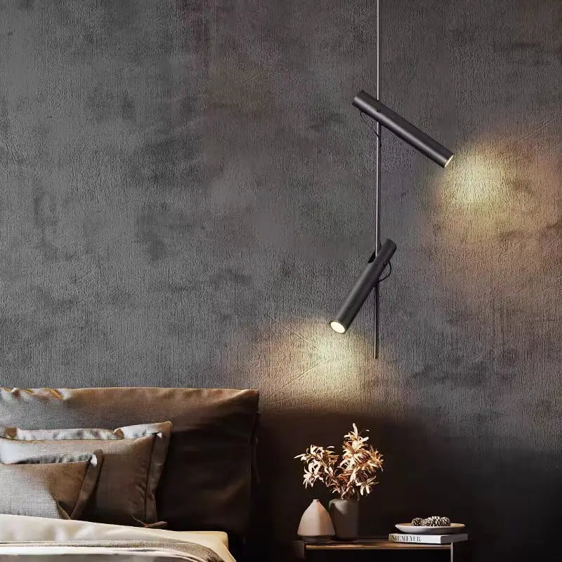 lustre haut de gamme rotatif avec projecteur d'ambiance réglable - vue 3 sur 9