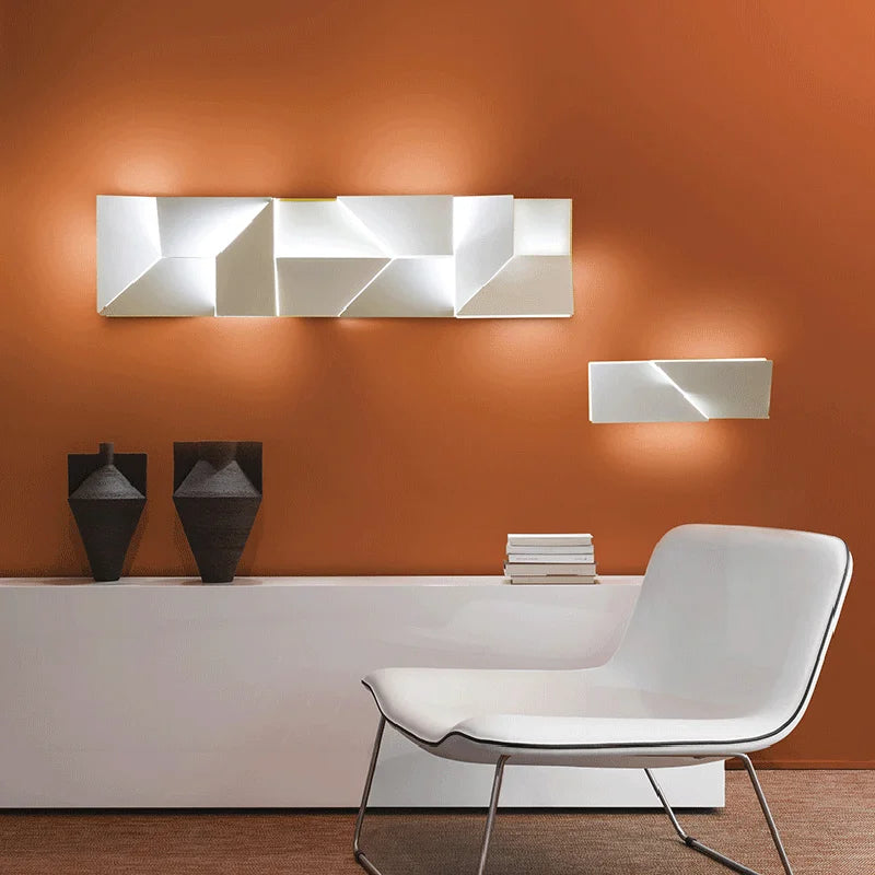 applique murale led ombres éclairage décorations d'allée art - vue 5 sur 13