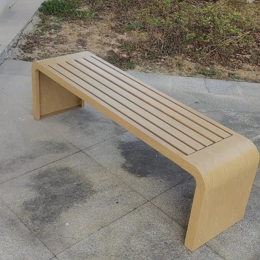 parc extérieur avec banc pour espaces publics et loisirs - vue 8 sur 7