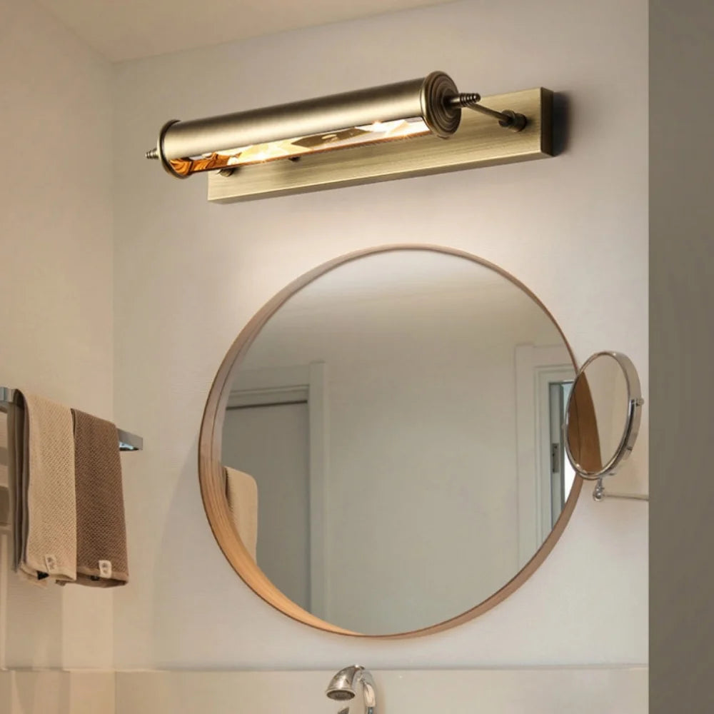 Moderne LED miroir avant lampe salle de bain matériel applique murale 10 W 445mm lumières Bronze LED salle de bain miroir ligne lampe - vue 8 sur 7