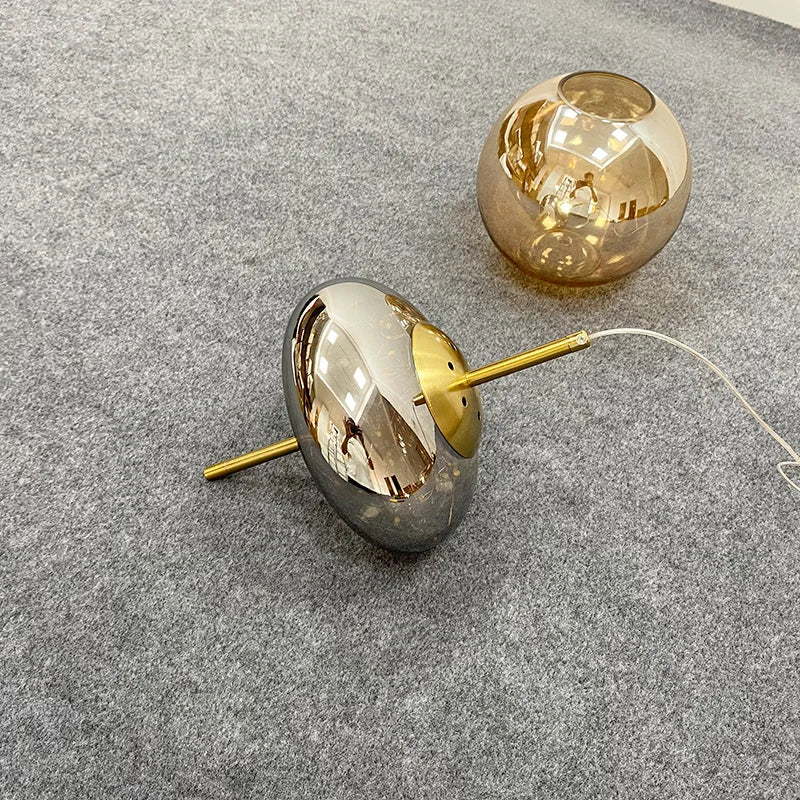 Suspension design LED de luxe en verre - vue 5 sur 14