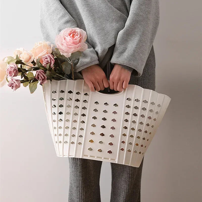 panier pliable pour rangement vêtements et jouets - vue 5 sur 8