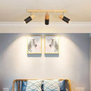 Plafonniers en bois nordiques spot rotatif salon chambre salle à manger spot réglable vestiaire luminaire