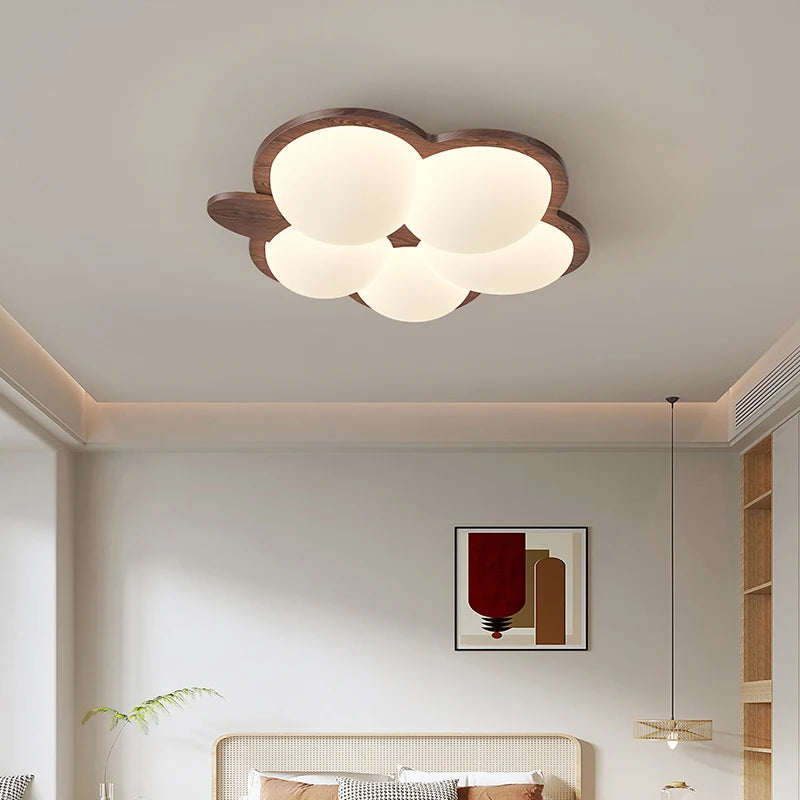plafonnier style rétro wabi-sabi lapin créatif éclairage intérieur chaleureux - vue 4 sur 10
