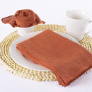 Serviette de table gaze de coton style champetre