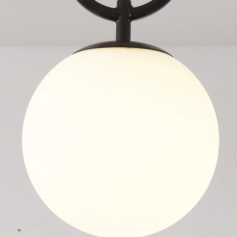 plafonnier led en verre moderne nordique de haute qualité - vue 7 sur 8