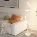 Lampadaire LED spiralé minimaliste